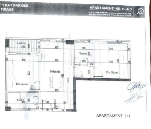 Tirane, shes apartament 2+1+BLK Kati 4, 87 m² 87.400 Euro (Rruga 29 Nentori, prane Casa Italia)