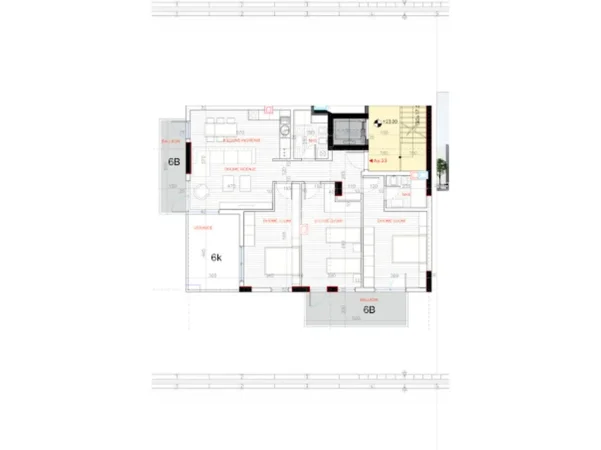 Tirane, shitet apartament 3+1 Kati 7, 176 m² 423.000 € (MBRAPA GLOBE, RRUGA E KAVAJËS)
