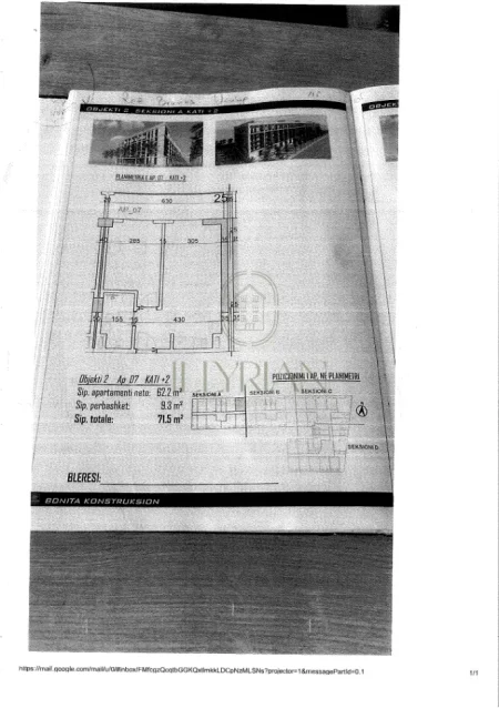 Apartament 1+1 për shitje në Golem, Kavajë – 71.5 m², investim ideal pranë detit