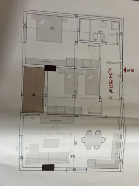 Tirane, shitet apartament 2+1 Kati 1, 91 m² 91.240 € (MAJESITC 2)