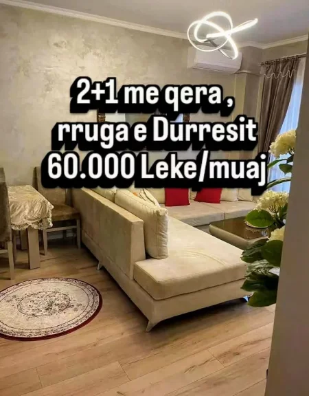 Tirane, rruga e Durresit, jepet me qera apartament 2+1+Ballkon , 100 m² 600 €