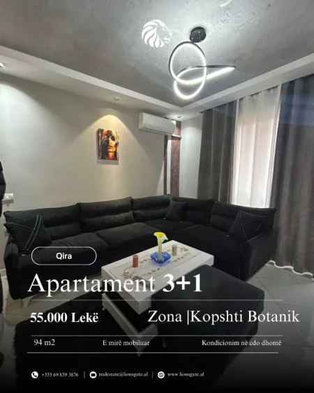 Tirane, jap me qera apartament 3+1 , 94 m² 550 € 