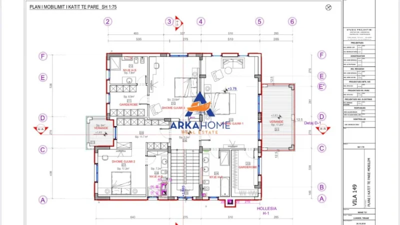 Tirane, shitet apartament 3 Katshe Kati 3, 600 m² 1.900.000 € 