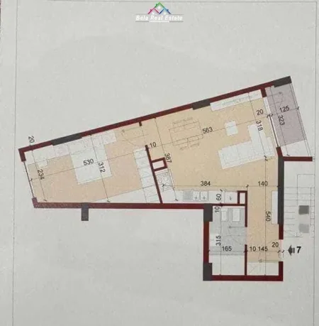 Tirane, shes apartament 1+1 Kati 2, 70 m² 137.000 € (Rruga aleksander Moisiu)