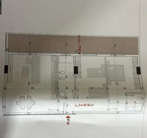 Tirane, shitet apartament 2+1 Kati 5, 100 m² 114.000 € (PASKUQAN)