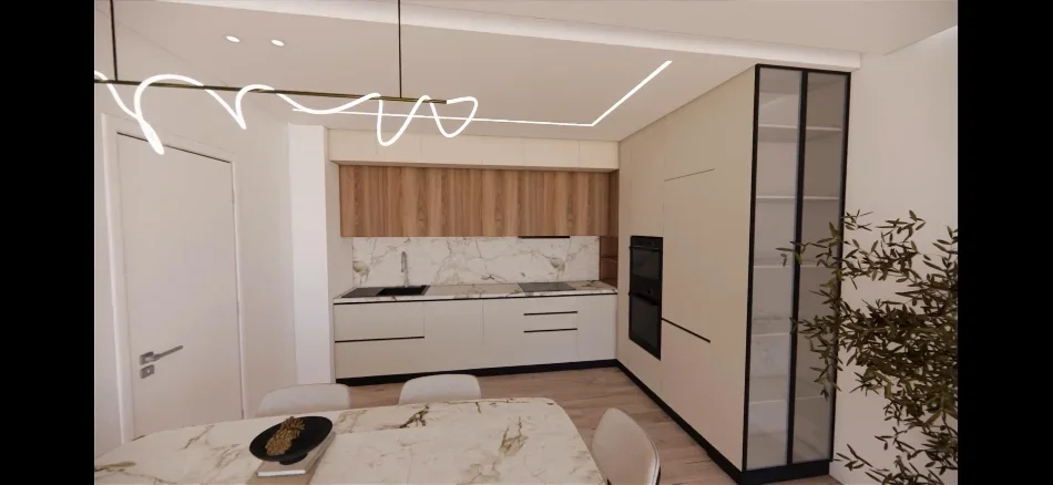 Tirane, jepet me qera apartament 2+1+Ballkon Kati 6, 110 m²