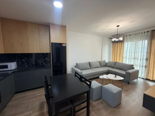 Tirane, jepet me qera apartament 1+1+Ballkon Kati 5, 80 m² 500 € (Apartament 1+1 Per Qera Akses Tirana Plotesisht I Mobiluar)