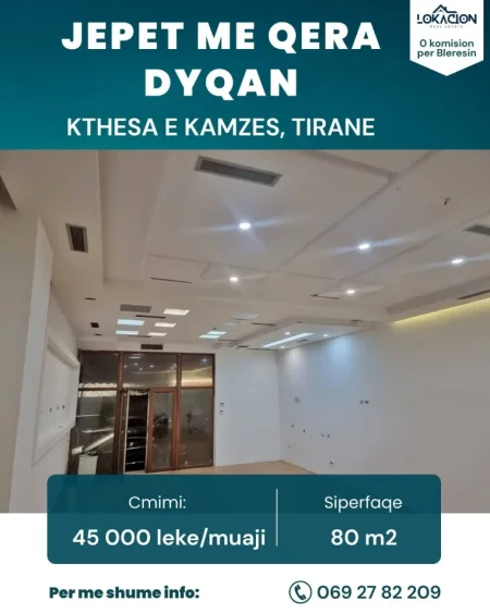 Tirane, jepet me qera dyqan Kati 0, 80 m² 45.000 € (kthesa e kamzes)