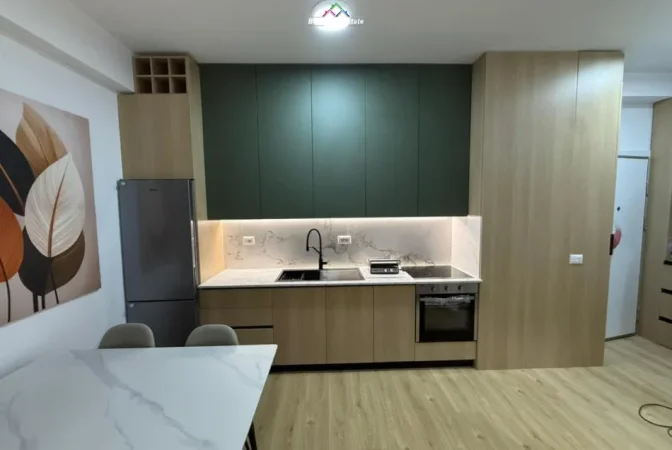 Tirane, jepet me qera apartament 1+1 Kati 6, 60 m² 520 € (Kompleksi Kadiu)