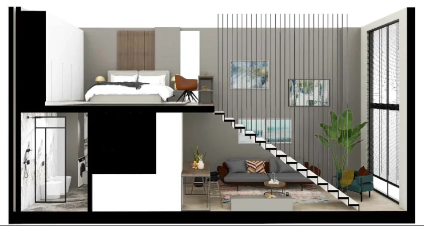 Golem, shitet apartament duplex Dublex Kati 0, 48 m² 65.000 €