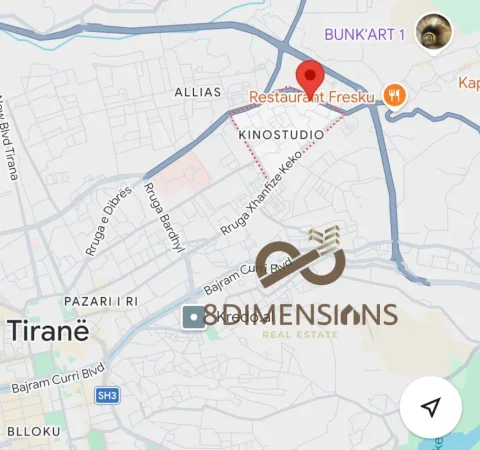 Tirane, shitet apartament 1+1+Ballkon Kati 4, 73 m² 143.000 € (kinostudio)