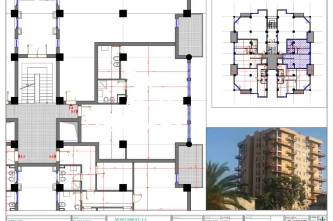 Tirane, jepet me qera zyre Kati 10, 96 m² 1.800 € (TOPTANI)