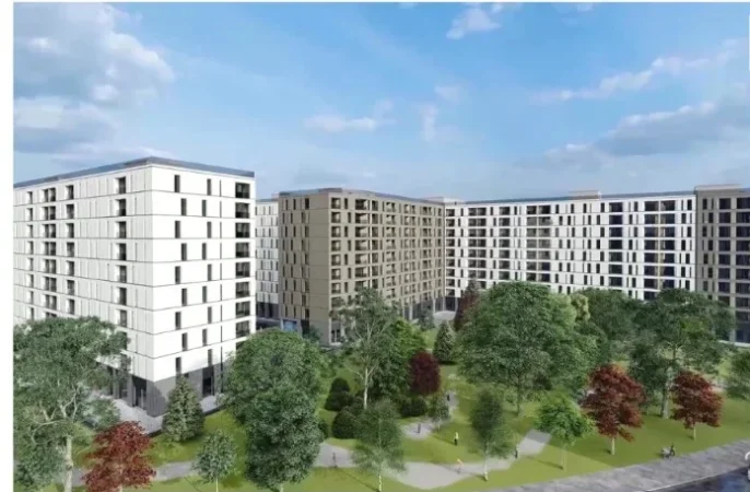 Tirane, shitet apartament 1+1 Kati 8, 90 m² 171.000 € (RIVERSIDE RESIDENCE, ISH PARKU AUTOBUSAVE)