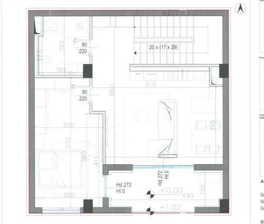 Tirane, shes apartament 1+1 Kati 2, 93 m² (Rezidenca Santorini 2)