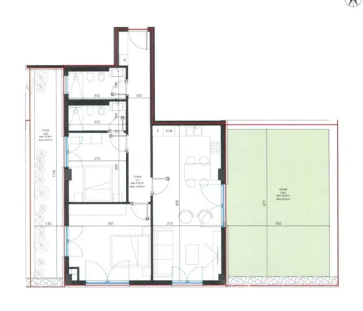 Tirane, shes apartament 2+1 Kati 2, 192 m² (Rezidenca Santorini 2)