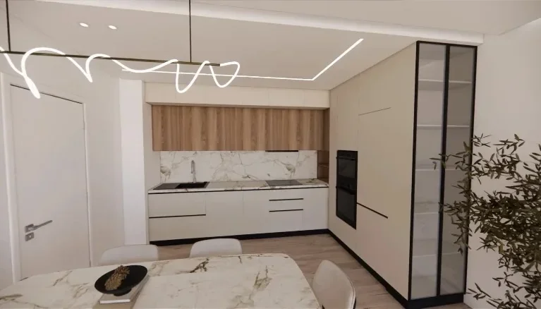 Tirane, jepet me qera apartament 2+1+Ballkon Kati 6, 120 m² 75,000 ALL (Astir, Tirane)