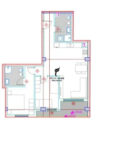 Tirane, jepet me qera zyre Kati 2, 107 m² 1.200 € (RRUGA E BARRIKADAVE)