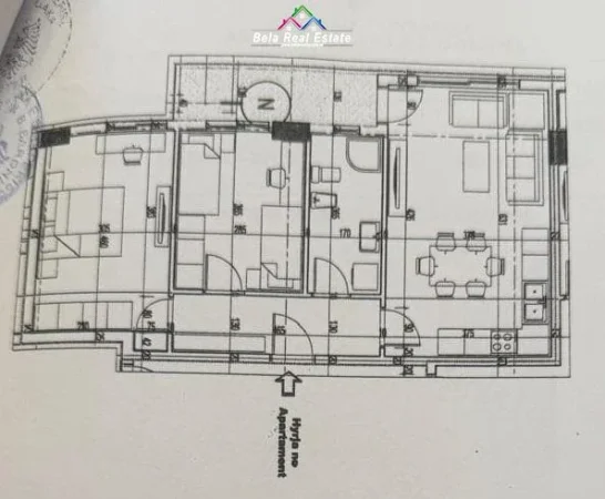 Tirane, shitet apartament 2+1+Ballkon Kati 2, 95 m² 173.000 € 