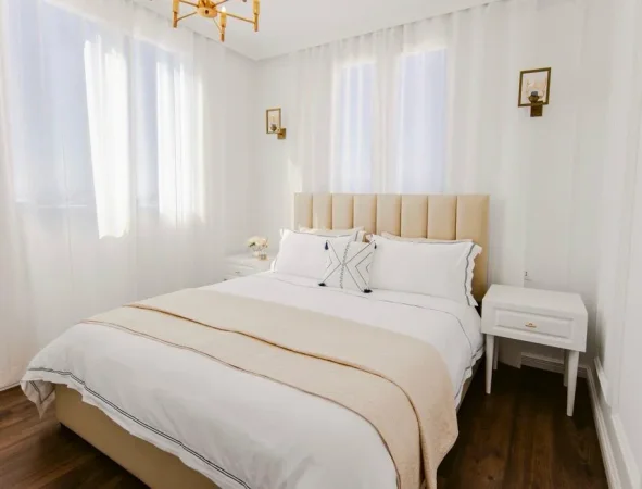 Tirane, jepet me qera apartament 1+1+Ballkon Kati 9, 70 m² 600 € 