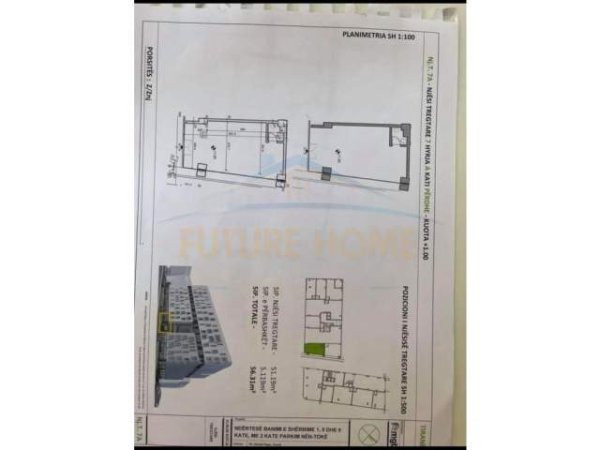 Tirane, shitet ambjent biznesi Kati 0, 56 m² 112.600 Euro (Tek tregu ushqimor ne selite)