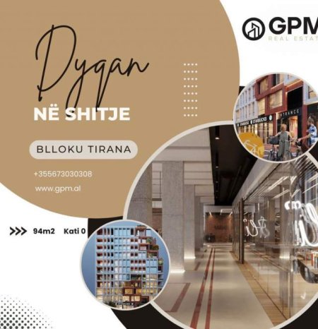 Tirane, shitet dyqan Kati 0, 94 m² 5.000 Euro/m2 ne Bllok