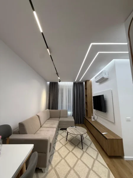 Tirane, jepet me qera apartament 2+1+Ballkon, 60.000 Leke/muaj, Kati i 7, (Ali Dem, Rezidenca Kadiu)