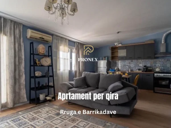 Tirane, jepet me qera apartament 1+1 Kati 12, 55 m² 800 € (Rruga Barrikadave)
