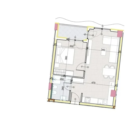 Tirane, shitet apartament 1+1 Kati 7, 71 m² 92.300 € (Paskuqan)