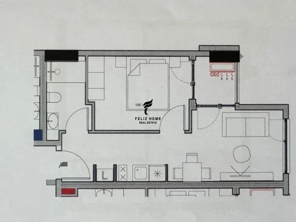 Tirane, shitet apartament 1+1+Ballkon Kati 7, 47 m² 105.000 € (RRUGA E KAVAJES)