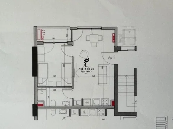Tirane, shitet apartament 1+1+Ballkon Kati 3, 54 m² 120.000 € (RRUGA E KAVAJES)