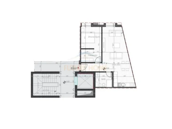 Tirane, shitet apartament 1+1+2 Ballkone , Kati 4, 76 m² 138.000 € (PORTA TIRANA E RE , Sauk)