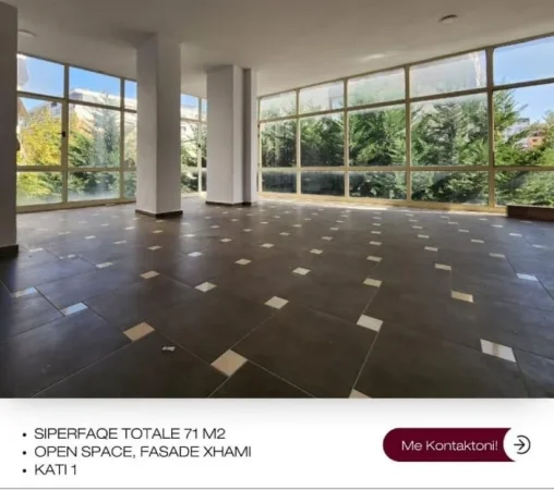 Tirane, shitet dyqan Kati 1, 71 m² 112.000 € (Yzberisht)