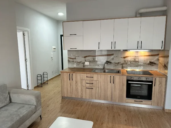 Tirane, jepet me qera apartament 1+1 Kati 8, 75 m² 500 € (Rruga Riza Cerova)