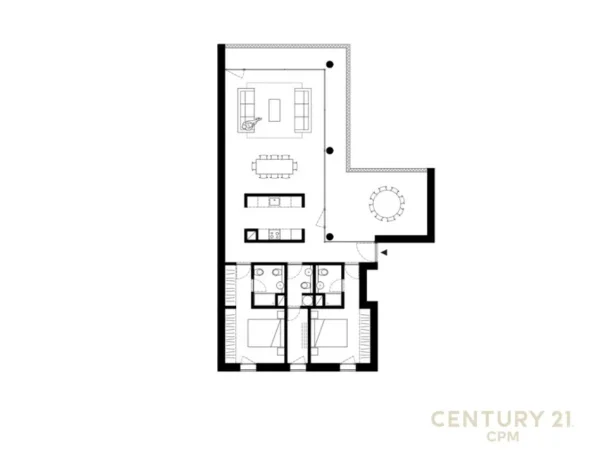 Tirane, shitet apartament 2+1+Ballkon Kati 4, 169 m² (Long hill residence)