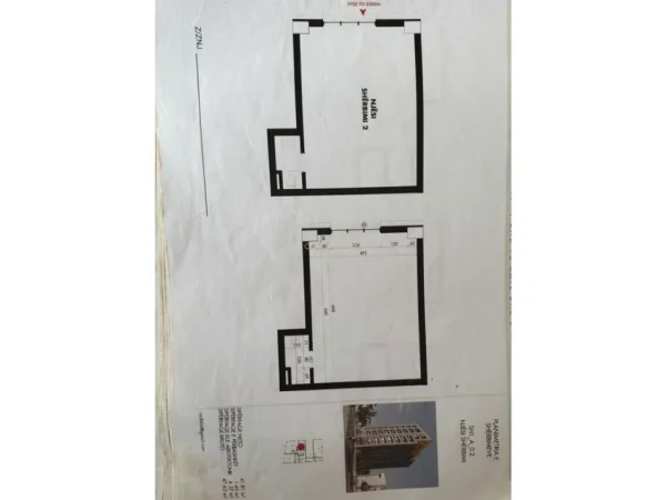 Tirane, shitet ambjent biznesi Kati 0, 1 m² (ali demi)