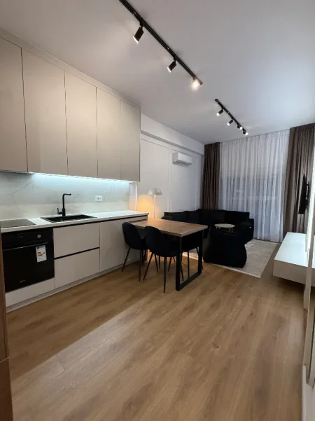 Tirane, jepet me qera apartament 1+1+Ballkon Kati 7, 500 € (Ali Dem)