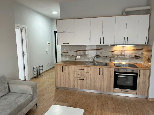 Tirane, jepet me qera apartament 1+1 Kati 8, 65 m² 500 € (Pazari i Ri, Rruga Riza Cerova, Tiranë)