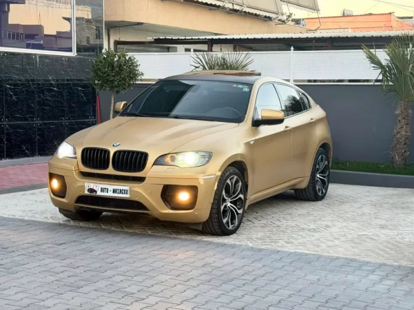 Fier, shes makine BMW X6-3.0 DIESEL-XHAMA TE ZINJ ORIGJINAL 8200 EURO OSE NDERROHET(E VESHUR ME LETER GOLD) Nafte,