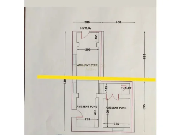 Tirane, jepet me qera ambjent biznesi Kati 0, 70 m² 1.350 € (Stadiumi Selman Stermasi)
