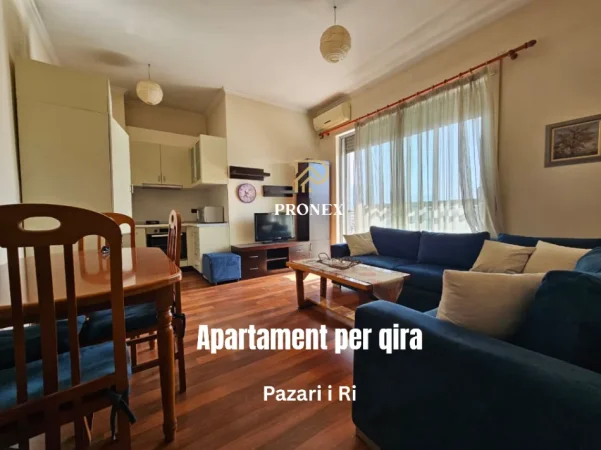 Tirane, jepet me qera apartament 1+1 Kati 7, 60 m² 700 € (Pazari i Ri)