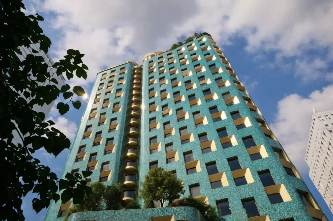 Tirane, shitet apartament 1+1 Kati 13, 76 m² 230.000 € (BAZAAR GATE)