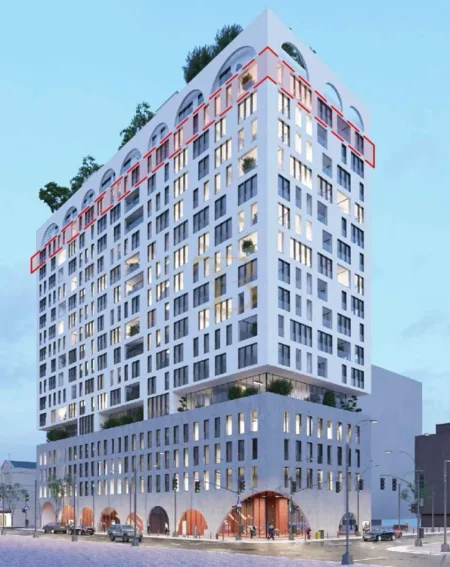 Tirane, shitet apartament 2+1+Ballkon Kati 10, 100 m² 262.000 € (komuna e Parisit)