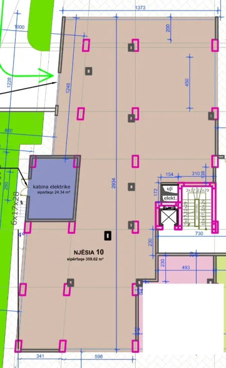 Tirane, shitet ambjent biznesi Kati 0, 359 m² 