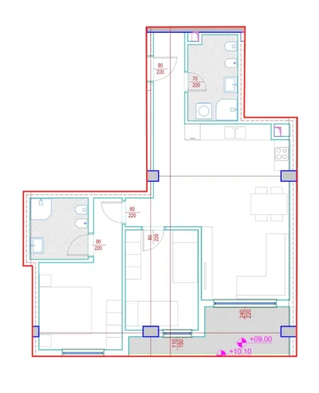Tirane, jepet me qera zyre , 1.000 € (Rruga Barrikadave)
