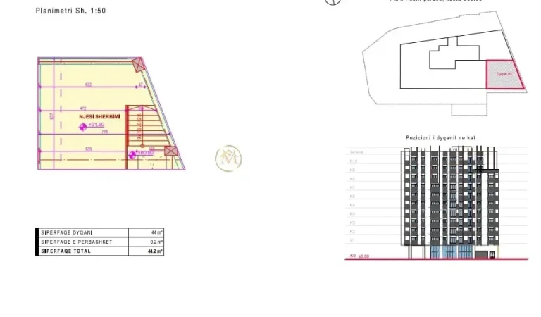 Tirane, jepet me qera ambjent biznesi Kati 0, 50 m² 500 € (Stacioni i Trenit)