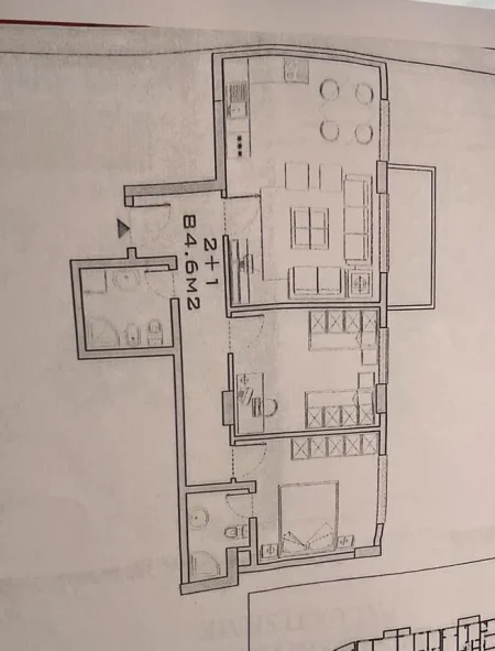Tirane, shitet apartament 2+1+Ballkon Kati 5, 96 m² 149.000 € 