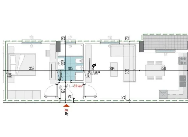 shitet Kati 3, 70 m² 70.700 €
