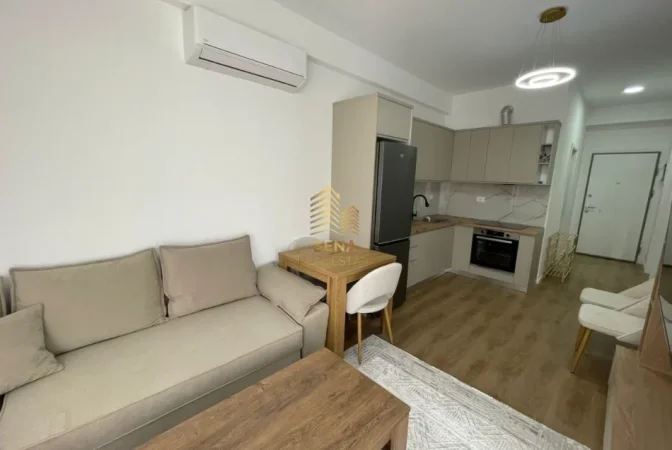 Tirane, jepet me qera apartament 1+1 Kati 3, 55 m² 450 € (Rezidenca Kaimi)