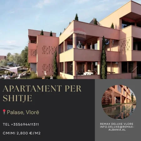 Dhermi - Palase, shitet apartament 2+1 Kati 2, 82 m² (Palase, Dhermi, Vlore)