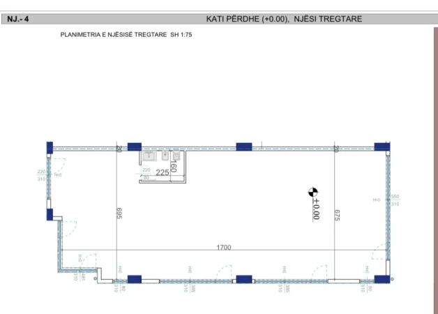 Tirane, shes ambjent biznesi Kati 0, 134 m² 292.555 € (Rruga ‘Brezaret’ kryqezohet me rrugen ‘Donald Trump’)